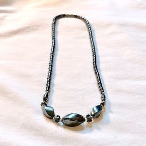 Hematite Bead Necklace